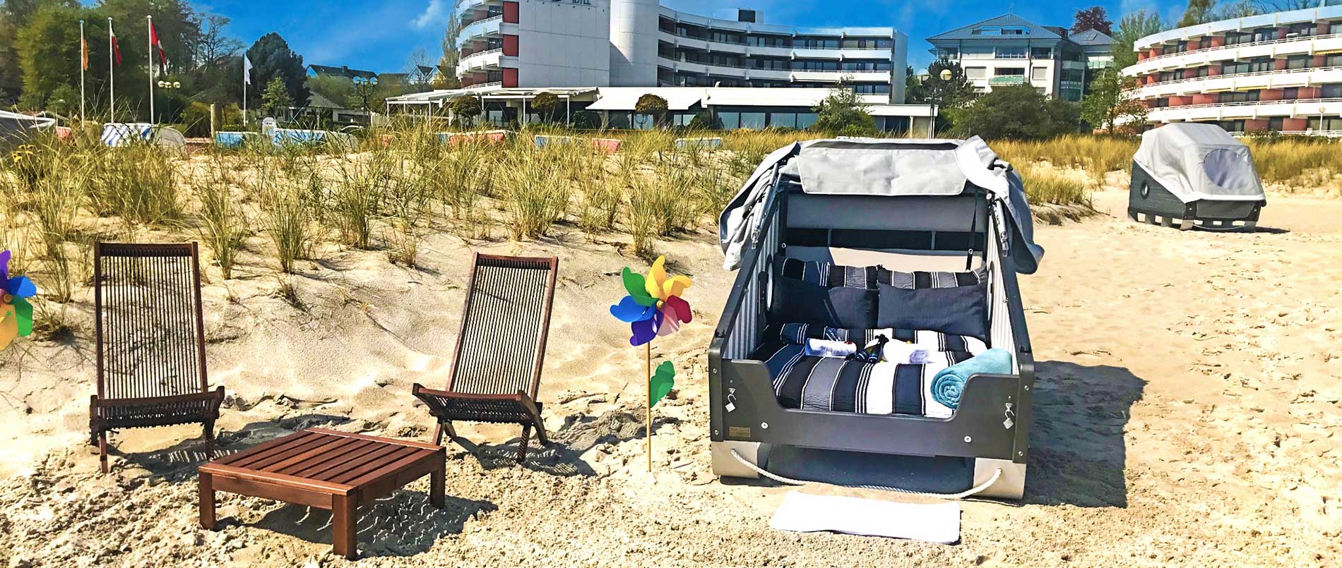 Schlafstrandkorb in Grömitz mieten Klar Grömitz